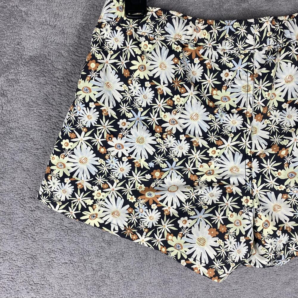Patagonia Shorts Womens XS Barely Baggies Black Daisy Floral Summer Y2K Festival - Picture 5 of 13